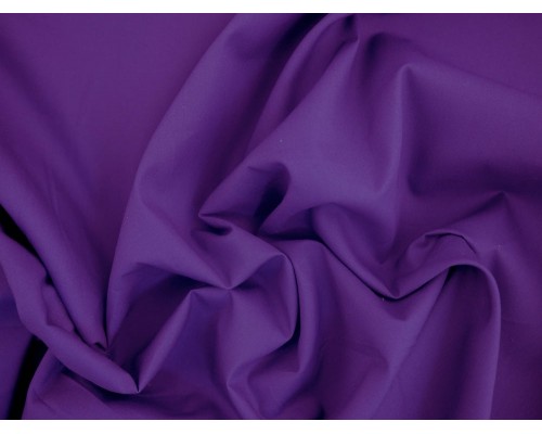 Plain Cotton Poplin Fabric -  Purple